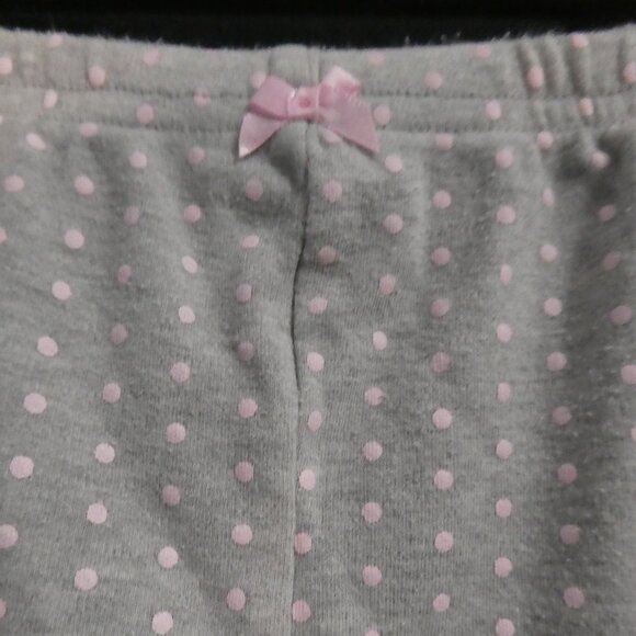 HARTSTRINGS | 18 months | Grey Pants | Pink Polka Dots | Ruffle Hem | Pink Bow - Picture 4 of 12